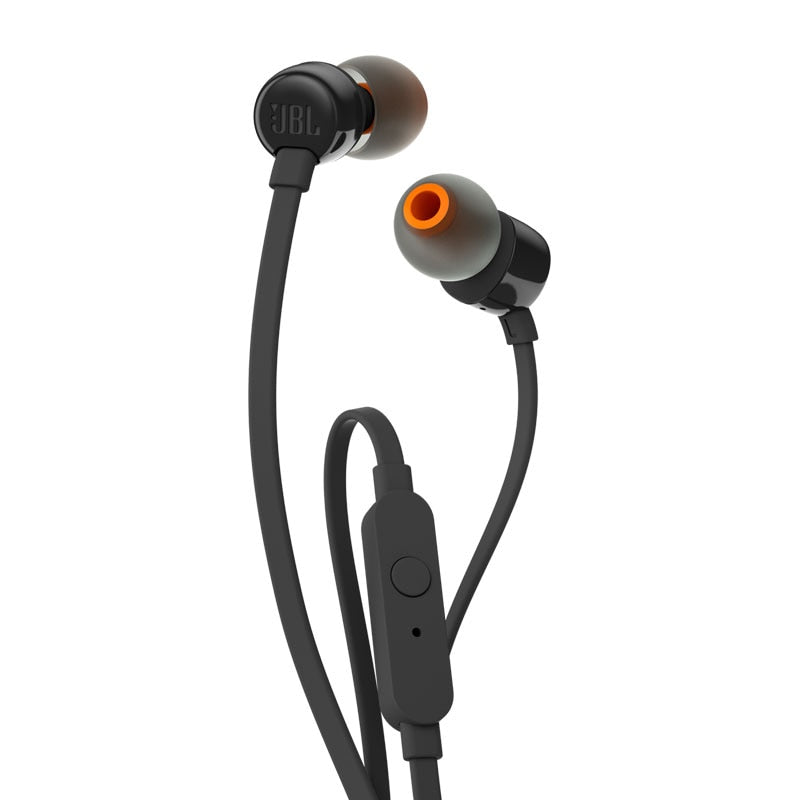 JBL T110 3,5mm auriculares con cable estéreo música graves profundos auriculares TUNE110 auriculares deportivos Control en línea manos libres con micrófono