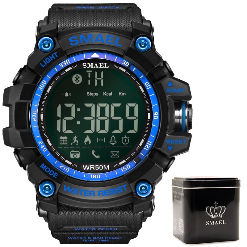 SMAEL Herren Chronograph Uhren Sport Männliche Uhr Stop Armee Militäruhr Herren Multifunktions Wasserdichte LED Digitaluhr für Herren