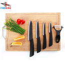 FINDKING High Quality  Zirconia Black Blade 3" 4" 5" 6" inch + Peeler + Covers Ceramic Knife Set Kitchen Professional  knife