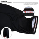 Pantalones cortos de Ciclismo X-TIGER Coolmax 5D Gel Pad a prueba de golpes MTB Road Bike Bibs Shorts Ropa Ciclismo pantalones cortos de bicicleta para hombres