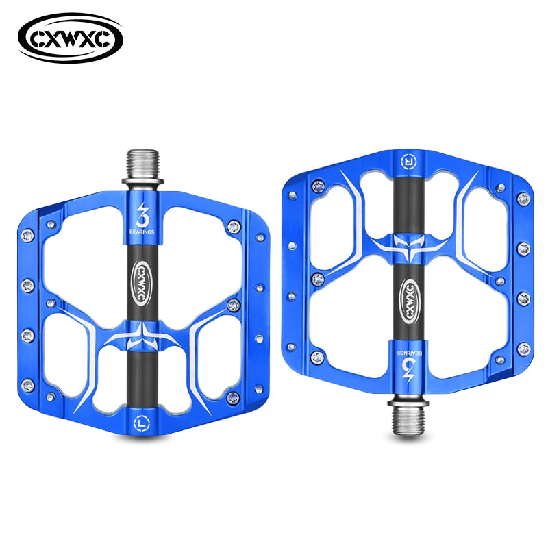 Flat Bike Pedals MTB Road 3 Sealed Bearings Bicycle Pedals Mountain Bike Pedal Wide Platform Pedales Bicicleta Accessories Part