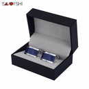 SAVOYSHI Low-key Luxury Star Stone Cufflinks for Mens Shirt Brand Cuff bottons High Quality Square Cufflinks Gift Men Jewelry