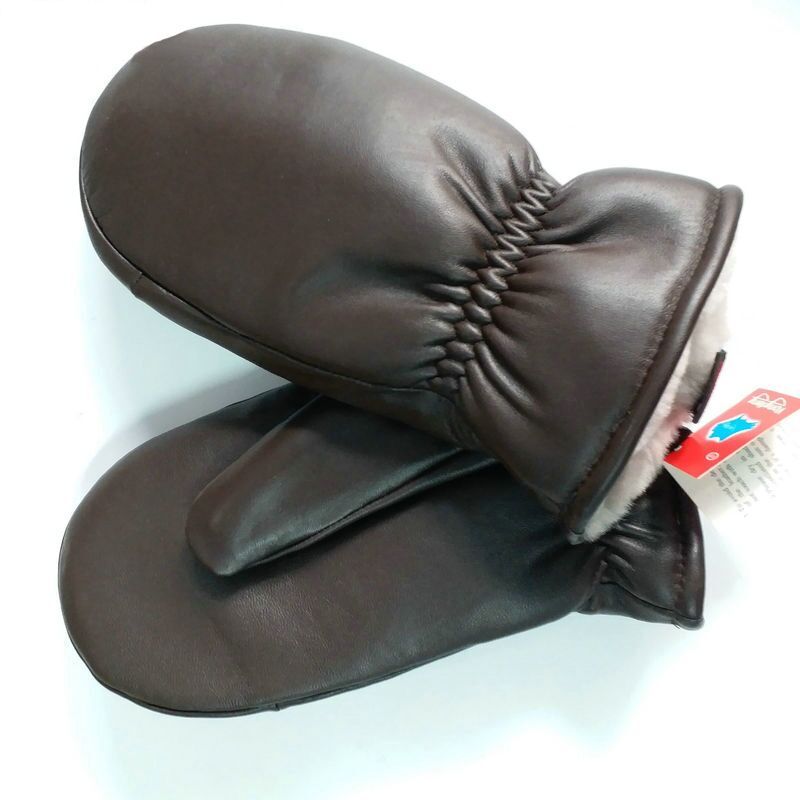 2022 Men sheepskin gloves genuine leather glove for men winter Outdoor warm fur thickening thermal gloves