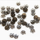 Bead Caps 300Pcs/lot Pick 4 Colors 5Leaf Hollow Flower End Beads Caps 10mm Jewelry Findings Making DIY Jewelry Supplies