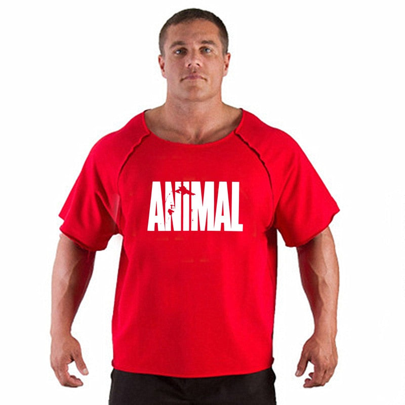 Camiseta de algodón de manga corta para hombre, camiseta informal de verano a la moda para gimnasio, Fitness, culturismo, camisetas holgadas para hombre, ropa