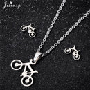 Jisensp Ecg Heartbeat collar amor corazón collares colgantes para mujeres oro Acero inoxidable joyería pendientes Doctor Accesorios