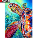 HOMFUN Full Square/Round Drill 5D DIY Diamond Painting &quot;Animal turtle&quot; 3D Diamond Embroidery Cross Stitch Home Decor A19761