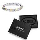 Rainso Fashion Stainless Steel Bracelet For Women With Magnet Energy Bio Health Care Jewerly Bracelet viking Lovers Hand Chain