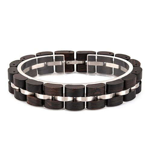 Bobo Bird, pulsera de madera para hombres, joyería para mujeres, pulsera de acero inoxidable 2020, pulseras hechas a mano para parejas, regalo para amantes de los hombres