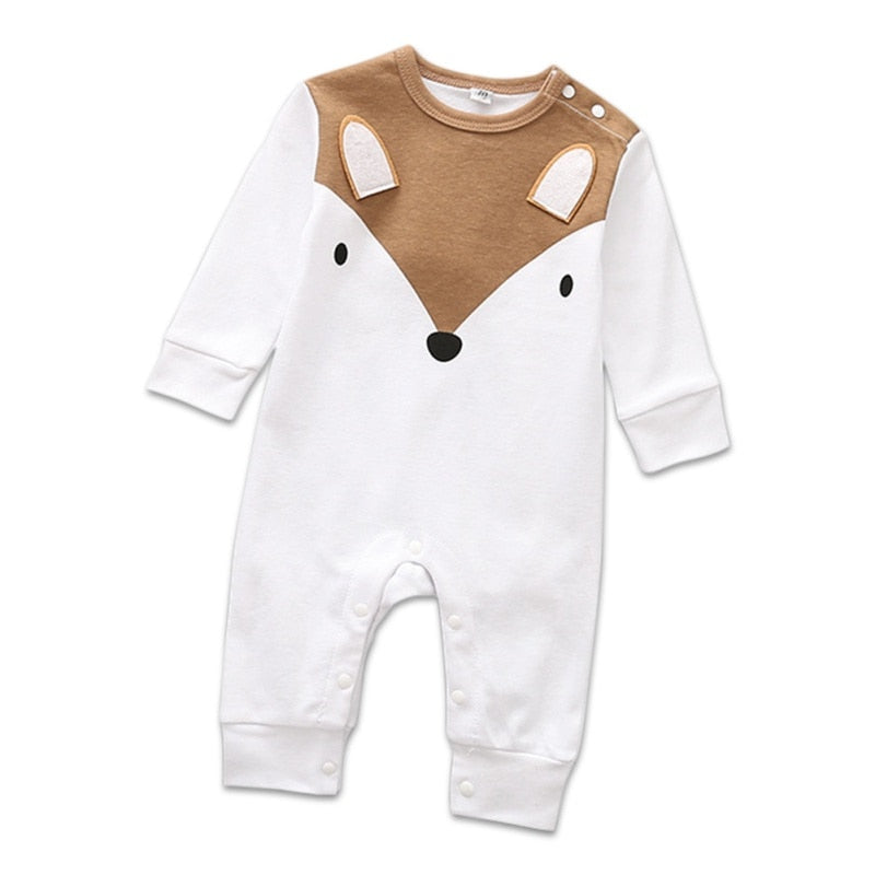 Pelele de bebé recién nacido para niños y niñas, monos de algodón de manga larga, ropa de bebé de animales, pijamas infantiles, ropa interior