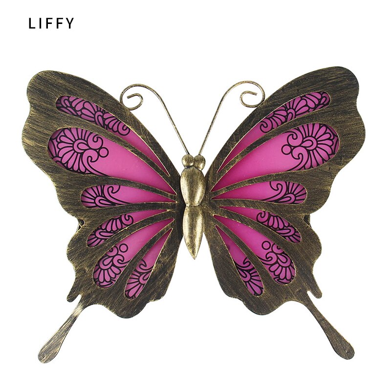 Garden Butterfly Wall Artwork for Home and Outdoor Decorations Statues Miniatures Sculptures of Yard