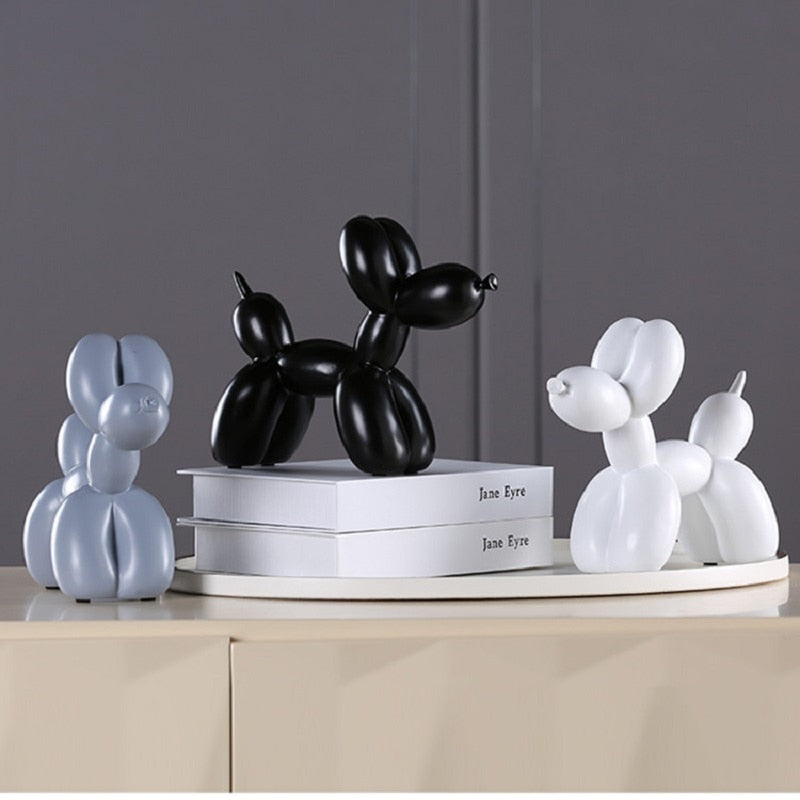 New Fashion Resin Balloon Dog Crafts Sculpture Creative Gifts Modern Simple Home Decorations Statues 8 Colors Desktop Ornament