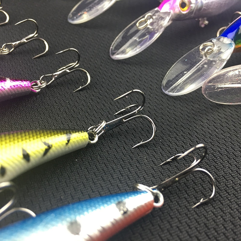 NEW 20pcs Hard Bait Minnow Fishing lures Bass Fresh Salt water japan sea 3D Eyes Wobbler Tackle Crankbait Pesca Baits kit set