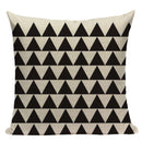 Pop Geometric Animal Cushion Cover Black White Linen Cushion Decorative Pillowcase Square High Quality Print Custom Throw Pillow