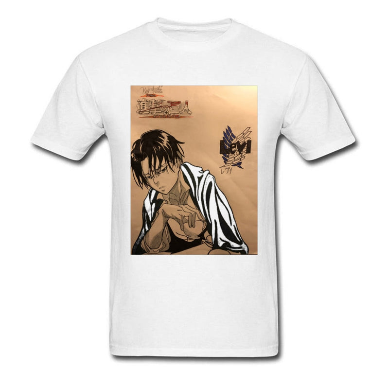 Captain T-shirt Men Survey Corps T Shirt Attack On Titan Tshirt Brand New Japan Anime Print Tops Cotton Wholesale Tees XXXL