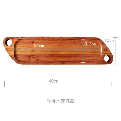 Japan Style Wood Desserts Plate Eco Natural Creative Fruits Cutting Boards No Paint Food Serving Trays Sushi Plates Tableware