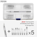 Juego de cuchillos y tablas de cortar profesionales de alta calidad, herramientas manuales para papel, escultura de madera, modelo de borrador, cuchillos afilados