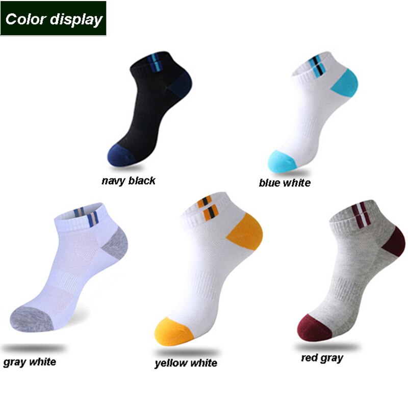 10 Pairs New Spring Summer Cotton Socks Boat Mesh Breathable Men&