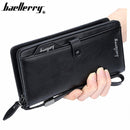 New Arrival Leather Men Wallets Large Capacity Driver License Phone Wallet Casual Male Clutch Long Zipper Coin Purses Carteir
