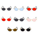 Kachawoo Metal Round Steampunk Sunglasses Men Retro Vintage Gothic Steam Punk Sun Glasses For Women Summer 2018