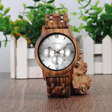 BOBO BIRD L-P19 Hochwertige Mode Top Luxusmarke Sportuhren Holz Herren Designer Quarz Orologio OEM Hombres Relojes