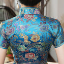 Vintage Chinese style Cheongsam Red Spring Womens Satin Long Qipao New Arrival Party Dress Mujer Vestidos Size S M L XL XXL XXXL