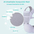 Mochila portabebés ergonómica de 0 a 48 meses con asiento de cadera para recién nacido, multifunción, cabestrillo infantil, taburete de cintura, canguro para bebé