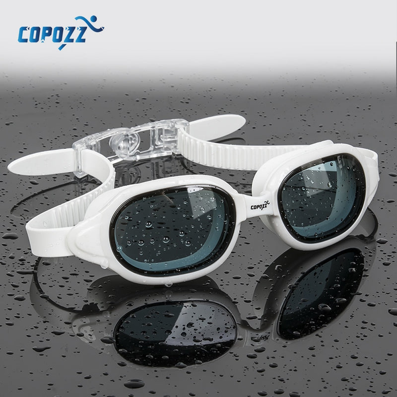 COPOZZ Swimming Goggles Myopia 0 -1.5 to -7 Men Women Anti fog UV Protecion Waterproof Swimming Glasses Diopter Swim Eyewear