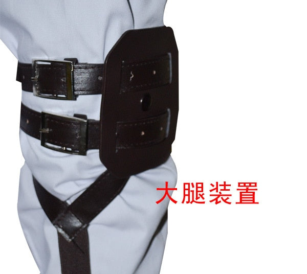 Attack On Titan Anime japonés Shingeki No Kyojin Recon Corps arnés cinturones Hookshot Cosplay disfraz cinturones ajustables