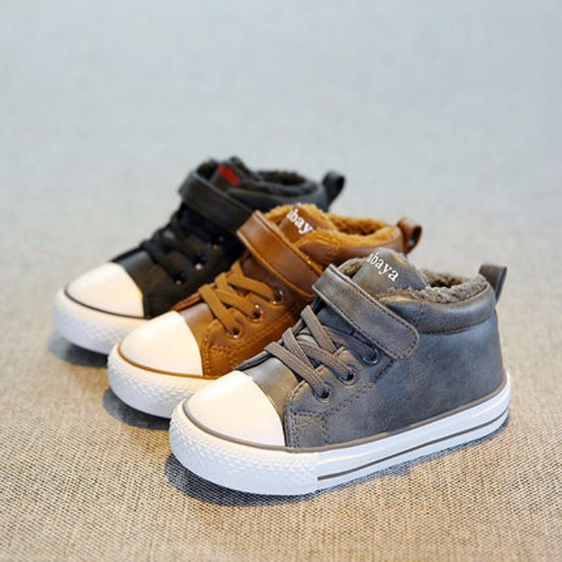 Winter Rubber Children Boots New 2019 Fashion Children Shoes For Girls Genuine Leather Boy Sneakers Sapato Infantil Kids Boots