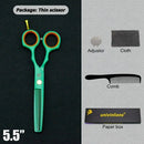 5.5" black hair scissors barber razor scissors hot scissors hair cut designs cheap hairdressing tools hair clipper kids scisors