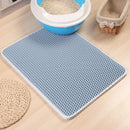 Waterproof Pet Cat Litter Mat Foldable EVA Double-Layer Cats Mat Bottom Non-slip Pet Litter Cat Mat Layer Pet Litter Catcher Mat