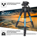 ZOMEI Q111 Professional Portable Travel Aluminum Camera Tripod&amp;Pan Head for SLR DSLR Digital Camera Three color