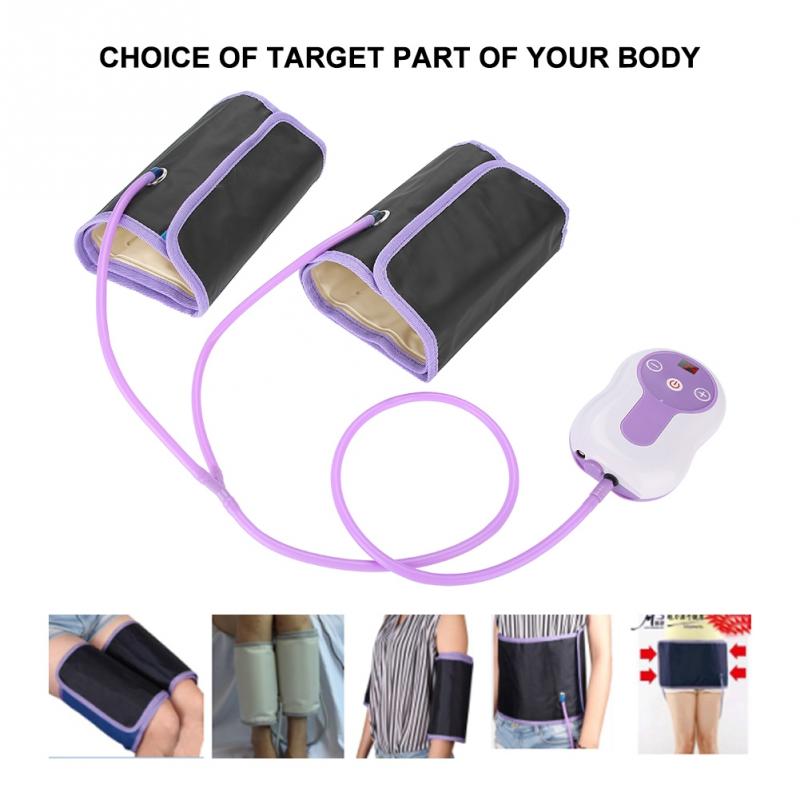 Air Compression Leg Massager Electric Blood Circulator Waist Wrap Massage Machine Kit For Body Arm Hip Calf Therapy Pain Relief
