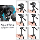 Neewer Kamerastativ Tragbar 56 Zoll/142 cm Aluminium 3-Wege Schwenkkopf + Tragetasche für Canon Nikon Sony DSLR Kamera