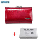 VICKAWEB Mini Women Purses Alligator Hasp Ladies Wallets Purse Woman Fashion Short Genuine Leather Wallet Women Small Wallet