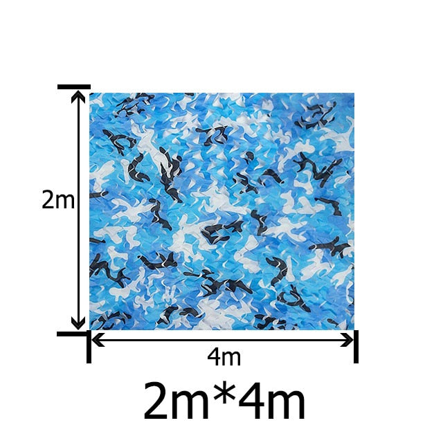 2X3m to 5X10m Outdoor Camping Military Camouflage Nets Woodland Army Camo netting Camping Sun ShelterTent Shade sun shelter