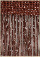 3 x 2,6 m Fadenvorhang, glänzend, Quaste, Vorhang, Fenster, Tür, Trennwand, Wohnzimmer, Dekoration, Volant