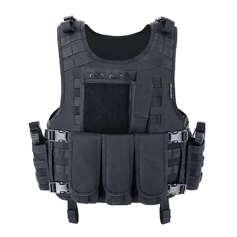MGFLASHFORCE Molle Airsoft Vest Tactical Vest Plate Carrier Swat Fishing Hunting Paintball Vest Military Army Armor Police Vest