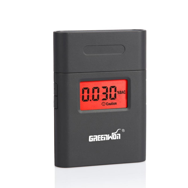 GREENWON portable 360 degree rotating mouthpiece red backlight Accurate Breath Alcohol Tester LED Light Alcohol Breathalyzer