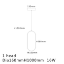 Black/White led pendant lights modern design living room restaurant kitchen hanging lights bedroom bedside led pendant lamps