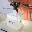 20cm 2 Led Mini Lightbox Product Shoot Light Box Easy Used Photo Studio Softbox Photography Box Light Tent Photo Background Kit