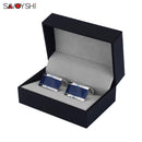 SAVOYSHI Low-key Luxury Star Stone Cufflinks for Mens Shirt Brand Cuff bottons High Quality Square Cufflinks Gift Men Jewelry