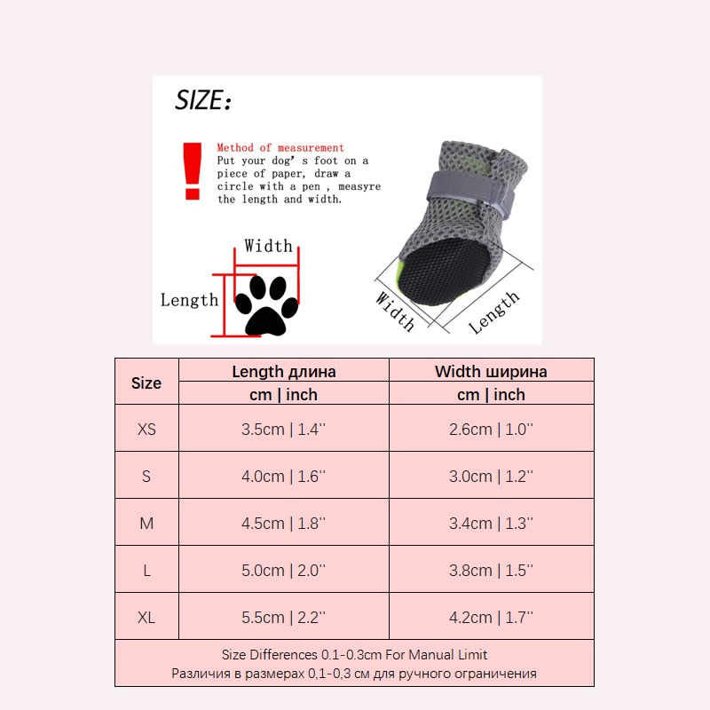 4pcs/set Snow dog clothing &amp; shoes Winter Cotton Shoes For Dog Yorkshir Anti Slip Warm Puppy Lot Little Small Animal Accessories