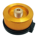 Estufa de Gas para exteriores, estufa de Camping, adaptador de recarga de propano, quemador LPG, acoplador de tanque de cilindro plano, adaptador de contenedor, ahorra tubo de Metal