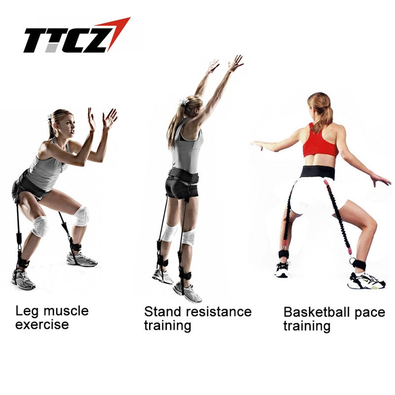 TTCZ Fitness Bounce Trainer Seil Widerstandsband Basketball Tennis Laufen Sprung Bein Kraft Agility Training Strap Ausrüstung