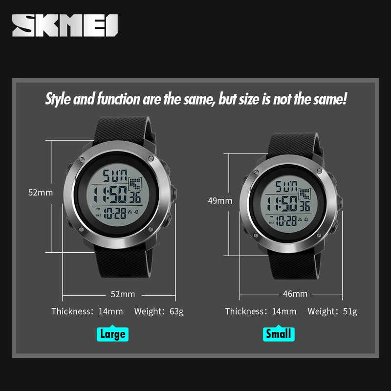 Men&#39;s Digital Watches Fashion Casulal Chronograph Dual Time Sports Watch Men&#39;s Led Electronic Clock Relogio Masculino SKMEI