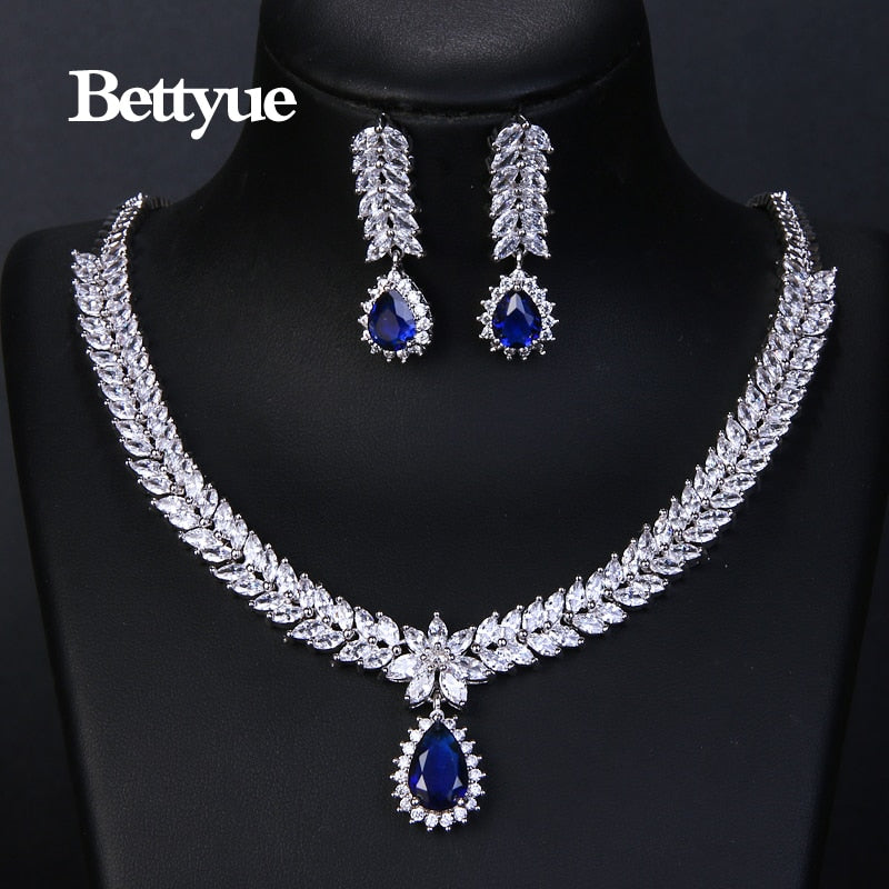 Bettyue Charming Fashion Elegance Kubikzircon Multicolor Europa und Amerika Stil Großhandel Schmuck Sets Frauen edle Verzierung