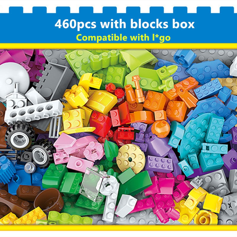 460pcs City Building Blocks Enlighten Friends 2901 Creative Classic Juguete Gift Plastic Bricks DIY Toys For Children Boys Girls
