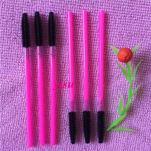 200 pcs/lot Silicone Eyelashes Brushes Mix Colors Disposable Mascara Wands Lashes Makeup Brushes For Eyelash Extension